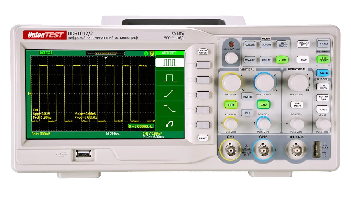 Осциллограф UnionTEST UDS1012/2