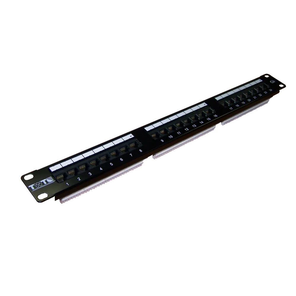 Патч-панель LANMASTER TWT 24 порта, UTP, кат.6, 1U