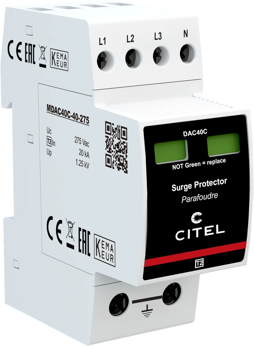 Устройство защиты от импульсных перенапряжений Citel DAC40C-40-275 (821510212), тип 2